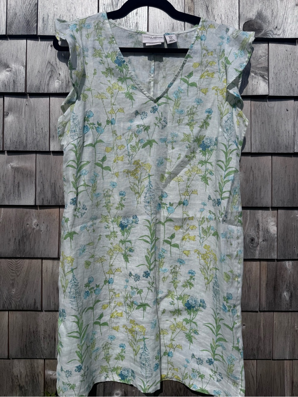 Women’s Laura Ashley Linen Sleeveless Dress